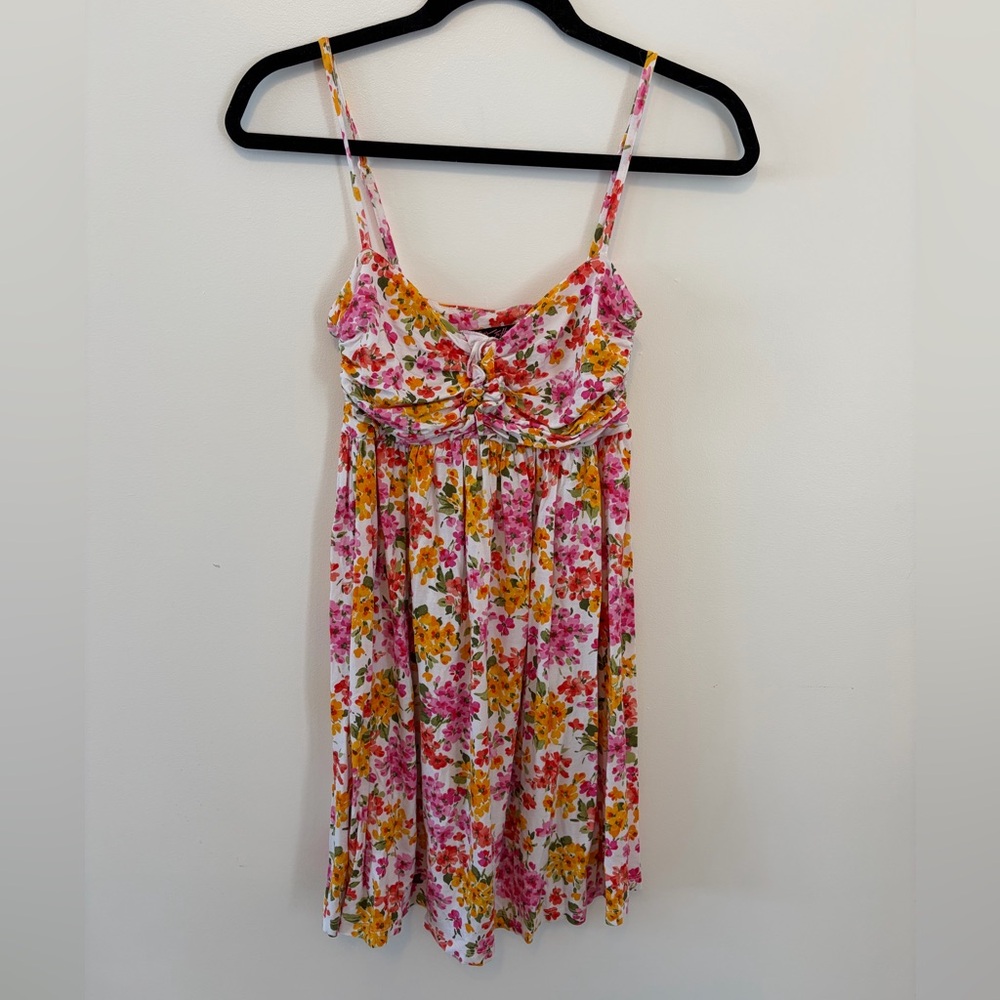 Betsey Johnson Pink, Yellow & Orange Floral Dress